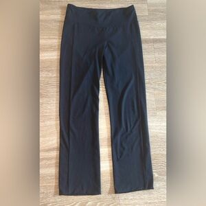 Betabrand Womens Pull On Large Stretch Straight Leg Black Office Yoga W0104-BK